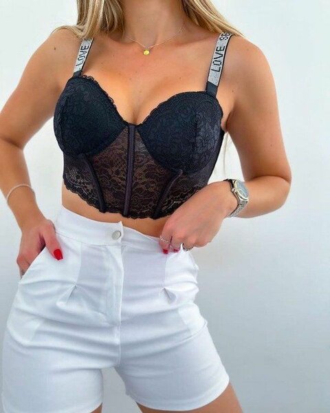 Soutien-gorge Bustier Dentelle Femme