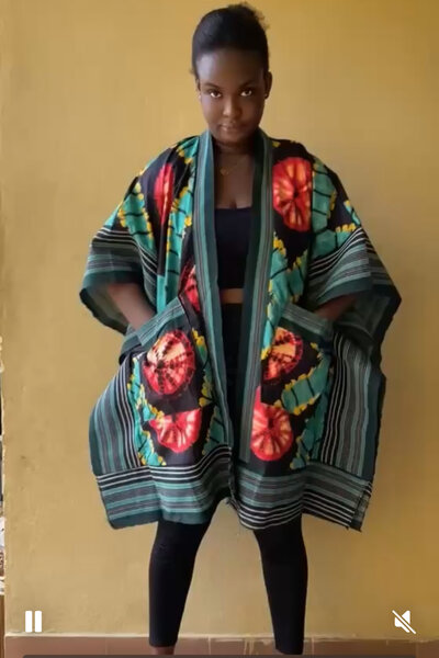 Kimono africain femme chic