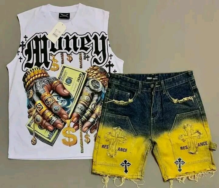 T-shirt graphique et short dégradé