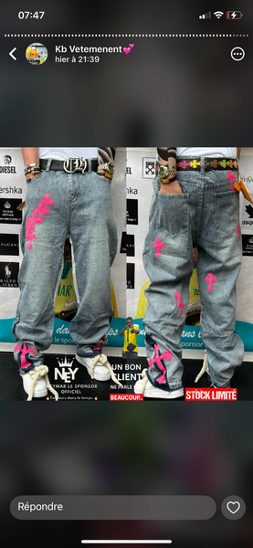 Jeans streetwear imprimés