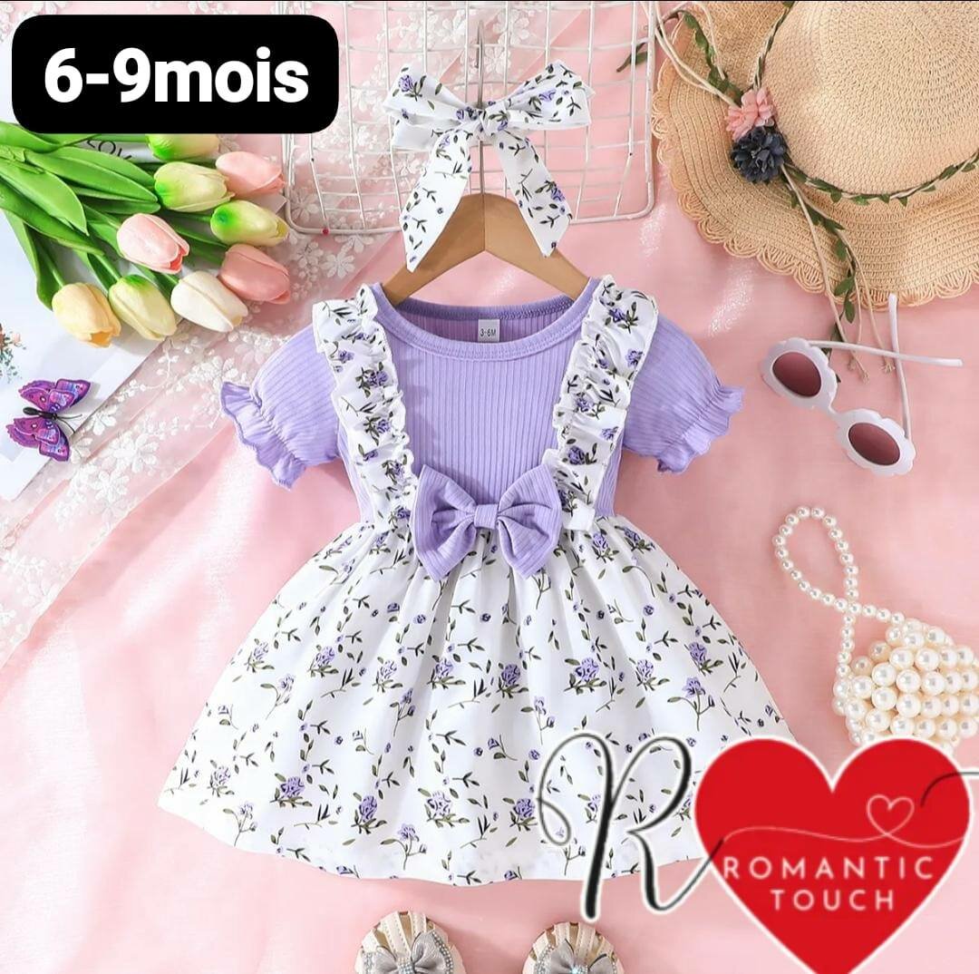 Ensemble Fleuri Bébé Fille