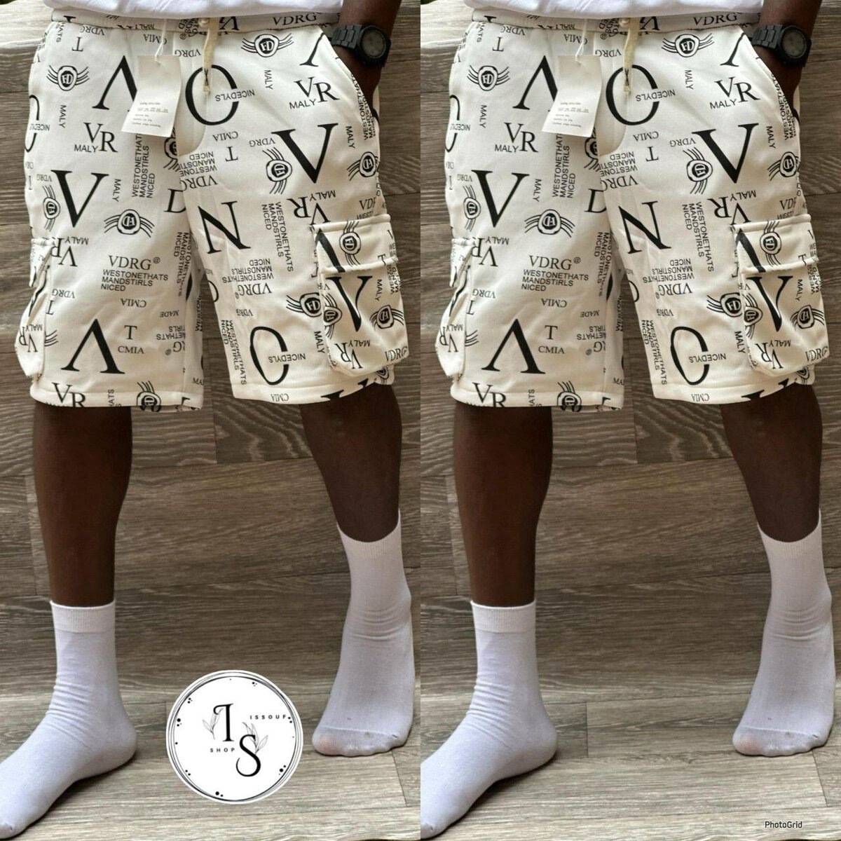 Shorts cargo imprimés homme