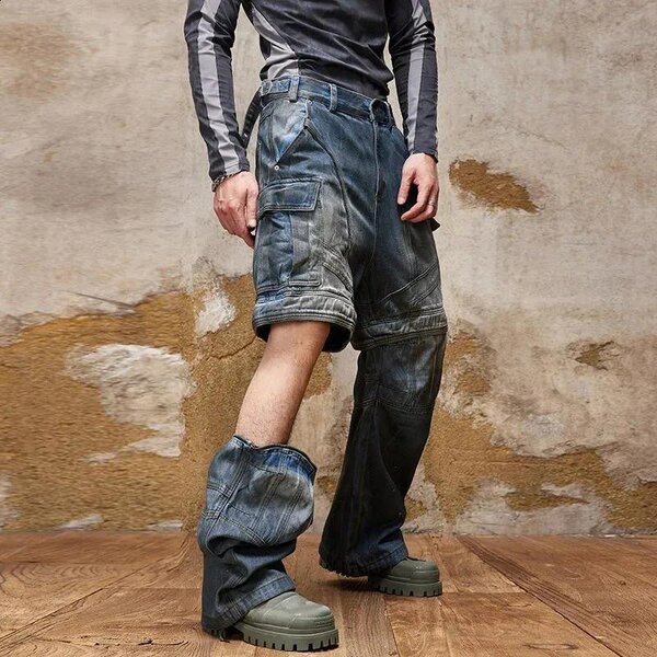 Pantalon cargo jeans homme