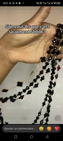 Collier en perles élégant