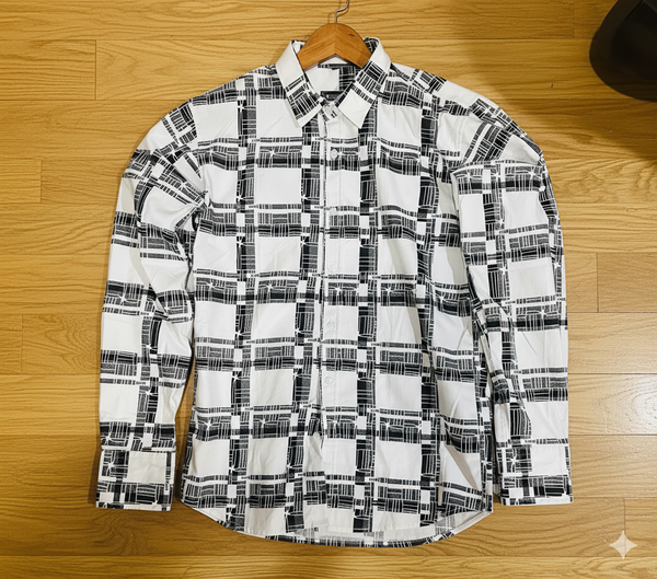 Chemise à carreaux pour homme