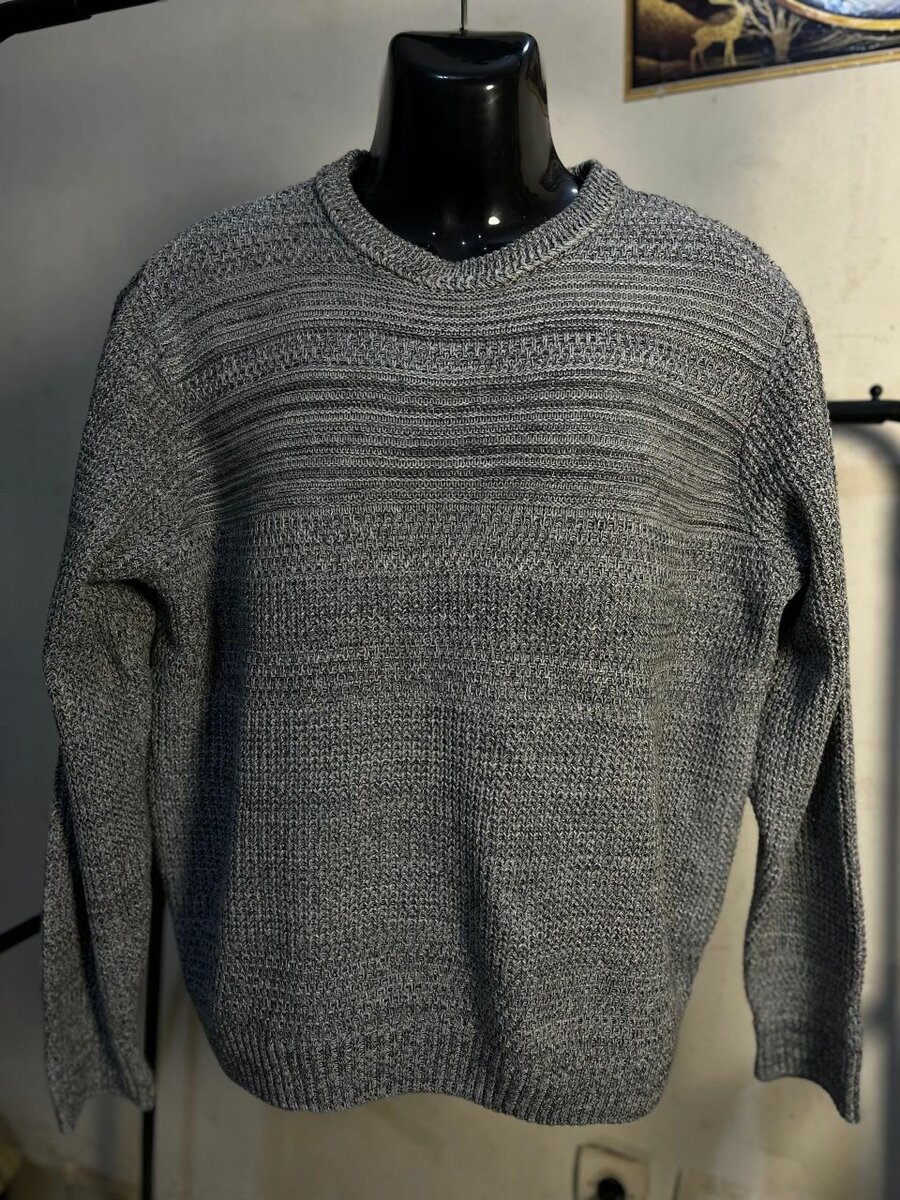 Men's Grey Knit Sweater