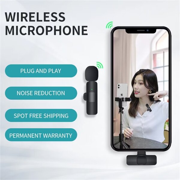 K8 Wireless Microphone for iOS - Clear Sound for Karaoke,