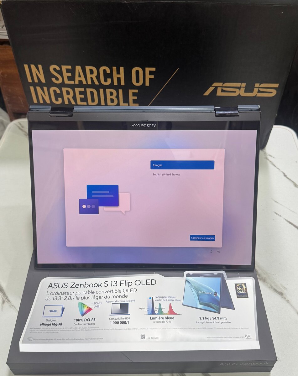 asus zenbook core i7 12th géné