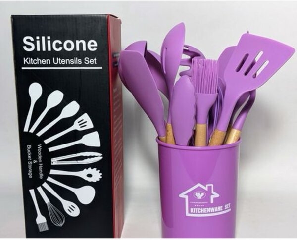 12-Piece Silicone Kitchen Utensil Set
