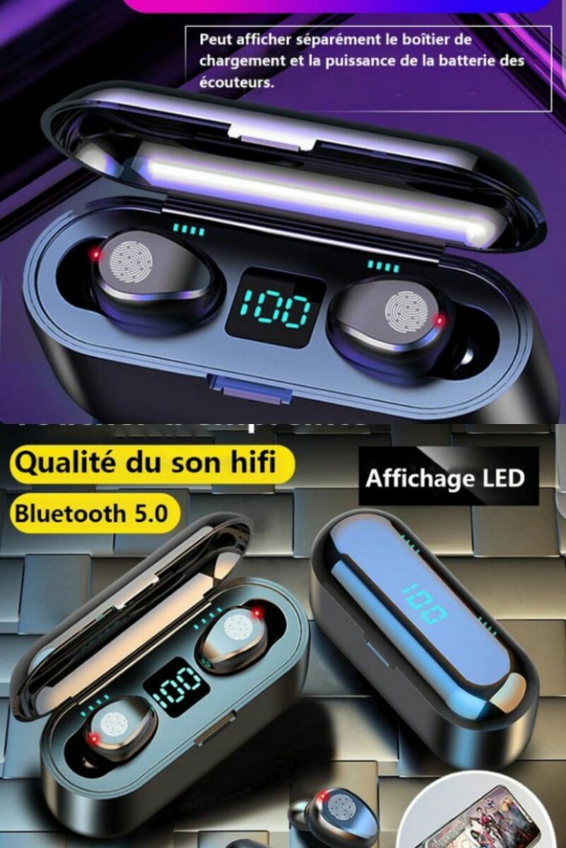 Écouteurs sans fil bluetooth