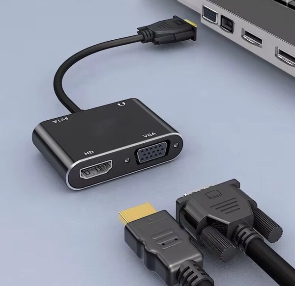 Adaptateur VGA vers HDMI+VGA