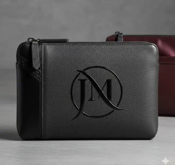 Pochette homme en cuir élégante