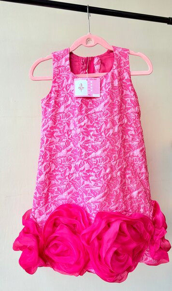 Floral Pink Girls Dress