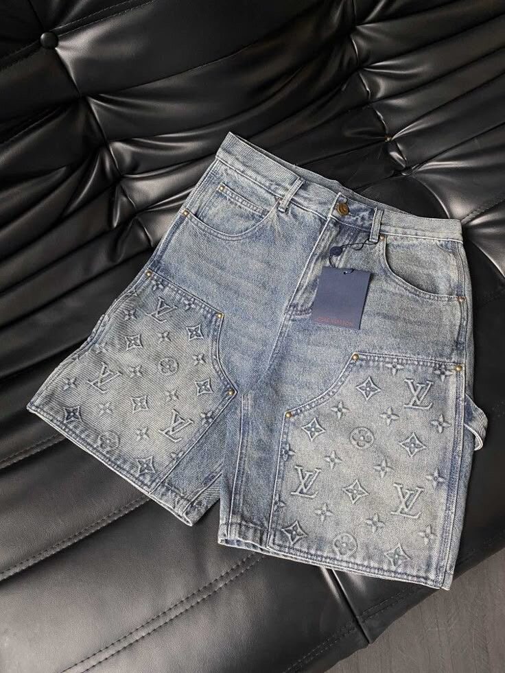 Shorts en denim imprimés tendance
