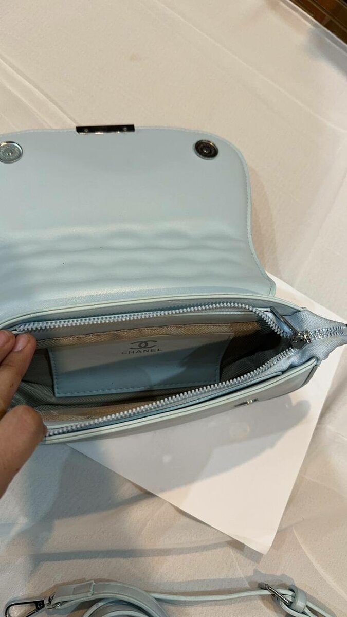 Imported  CHANEL  leather crossbody bag