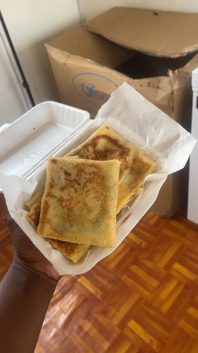 Crêpe viande hachée fromage