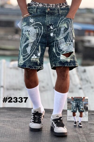 Shorts en jean décontractés pour homme