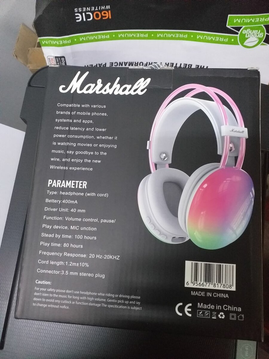 Marshal  illuminating headphones