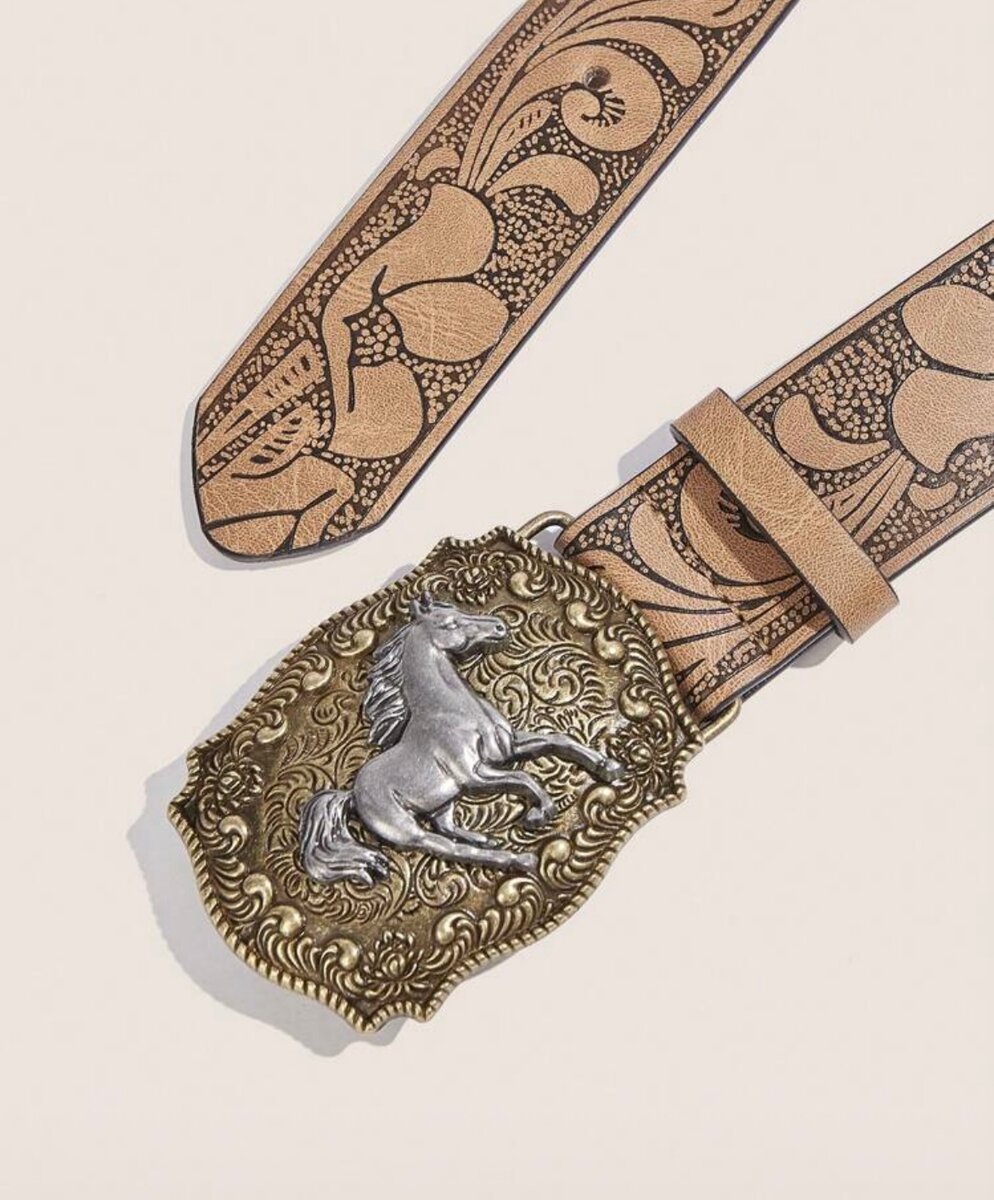 Ceinture Western avec Boucle Cheval