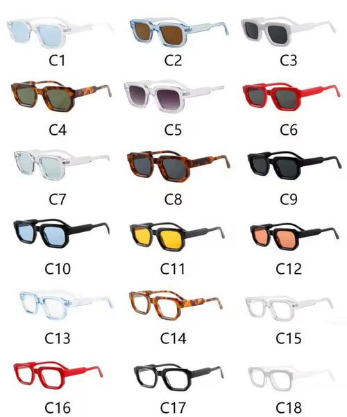 Lunettes de soleil rétro unisexes