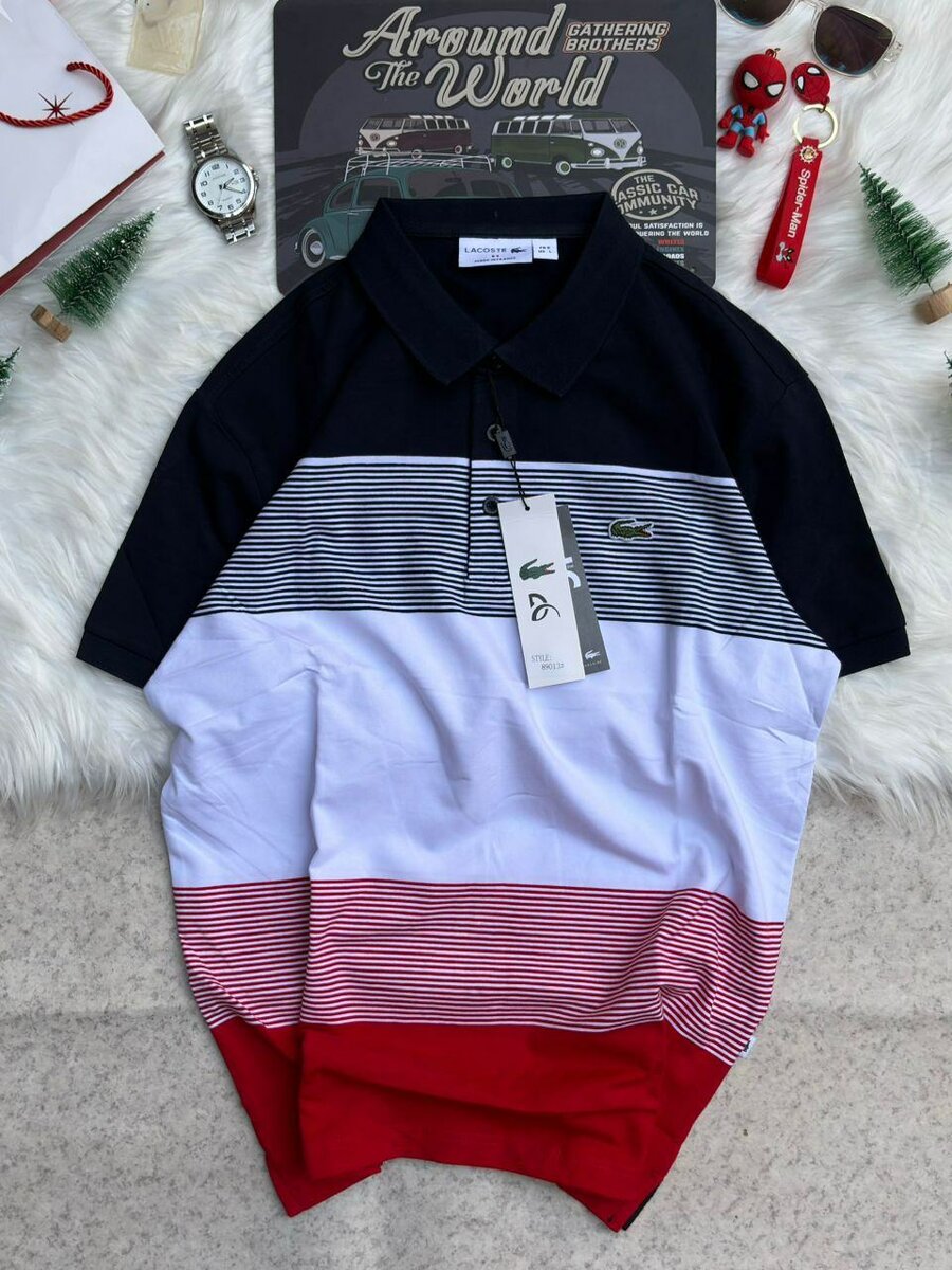 Polo homme à rayures élégantes