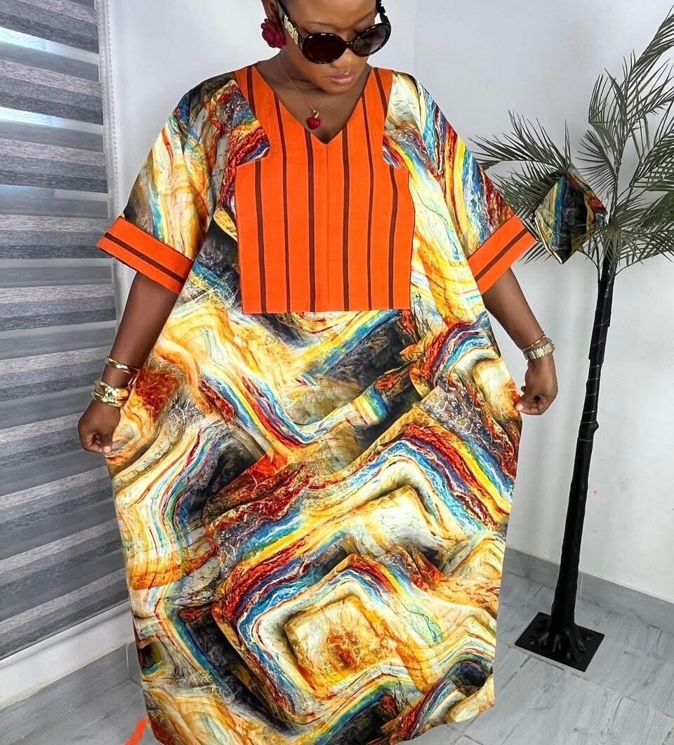 Robe Caftan Africain Élégant