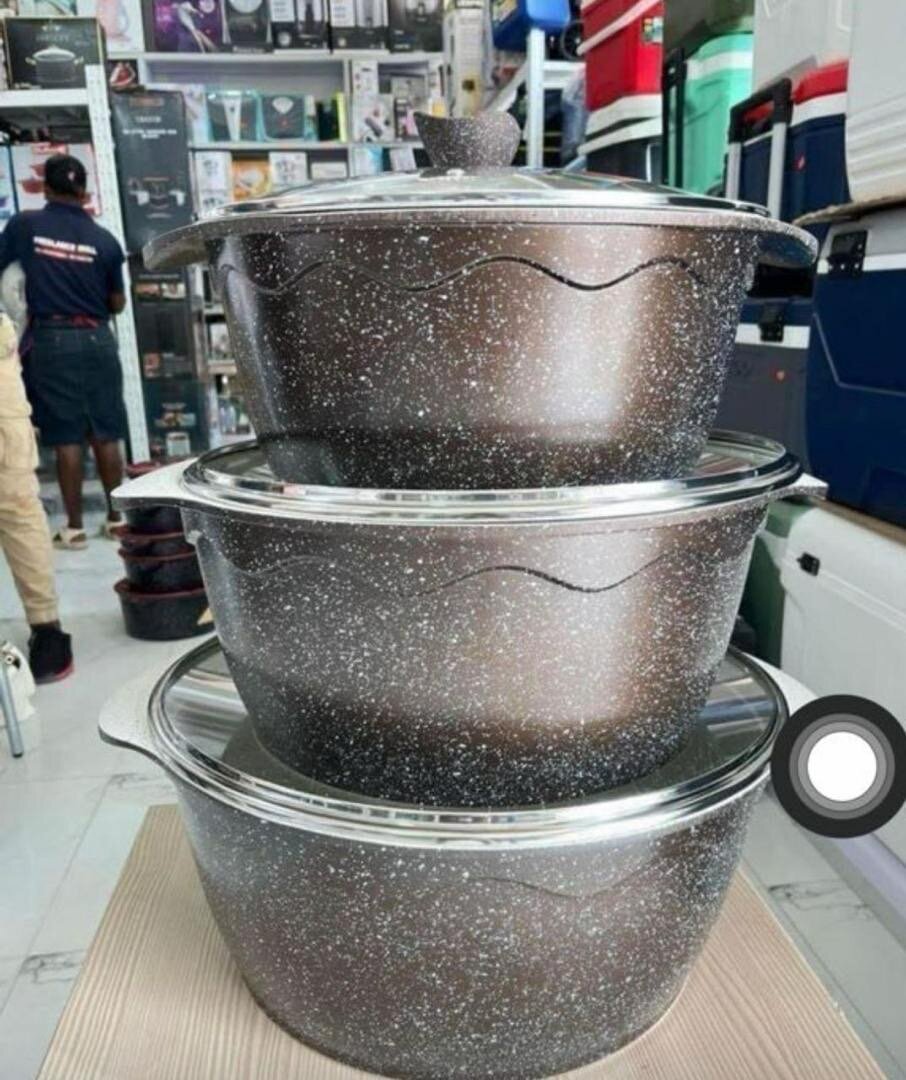 Heavy 3 set nonstick cookware Biggest size