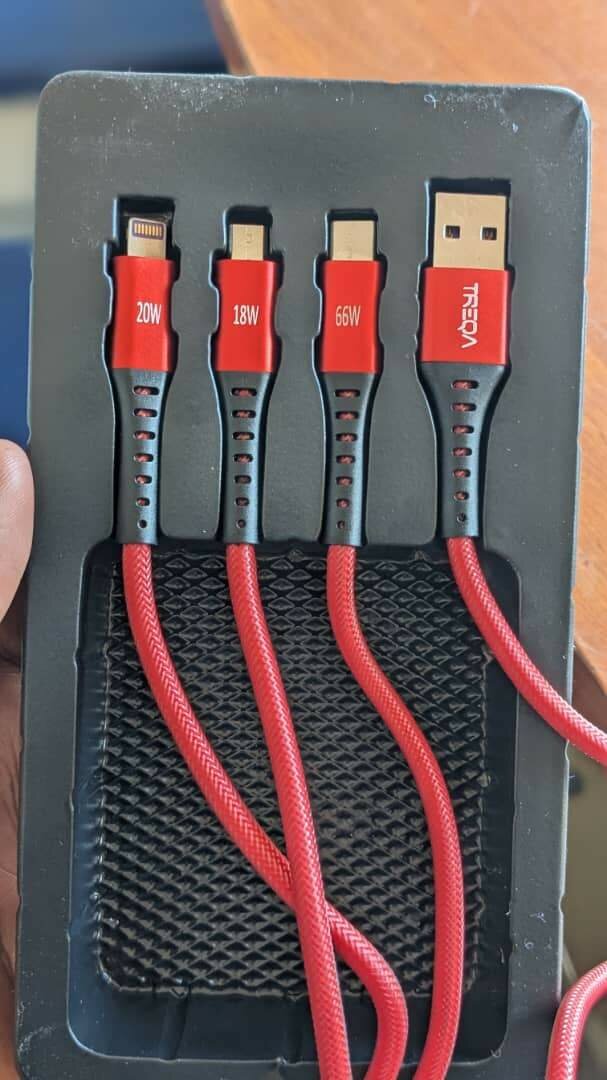 3 in 1 fast charging cables
