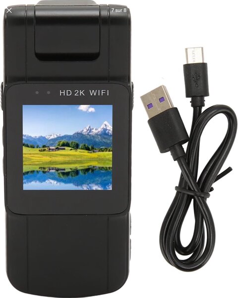 Caméra Corporelle Vidéo HD 4K avec Support Magnétique