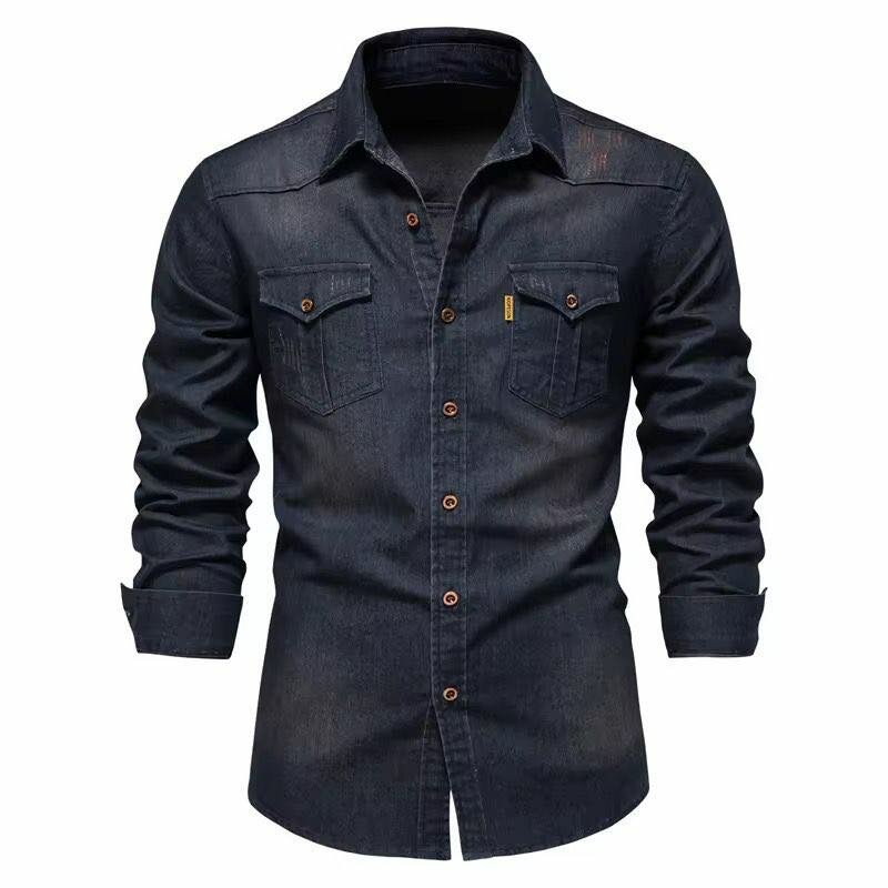 Chemise Jeans Manches Longues
