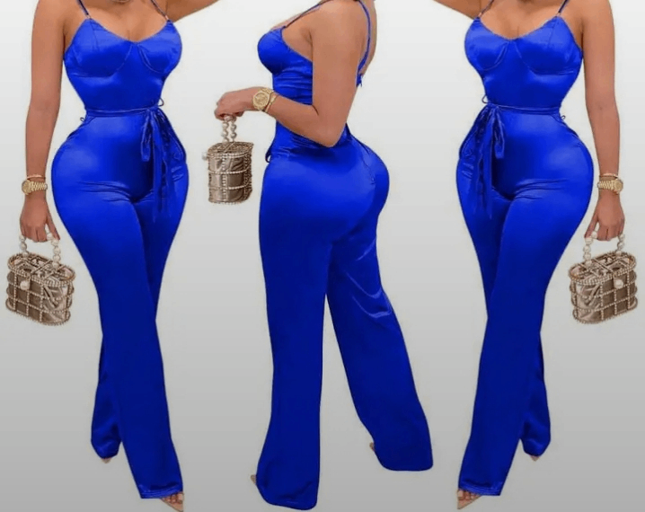 Combinaison satinée femme