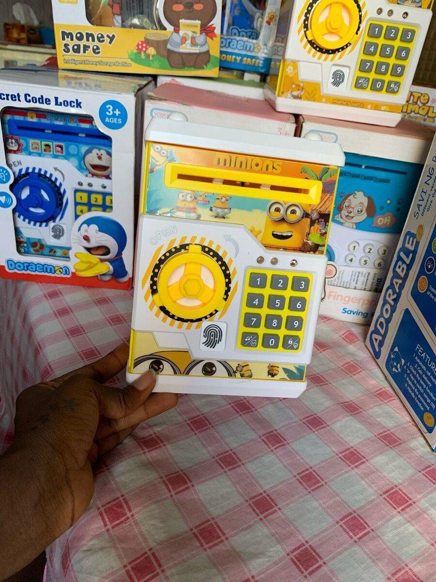 MINIONS FINGERPRINT ATM PIGGY BANK