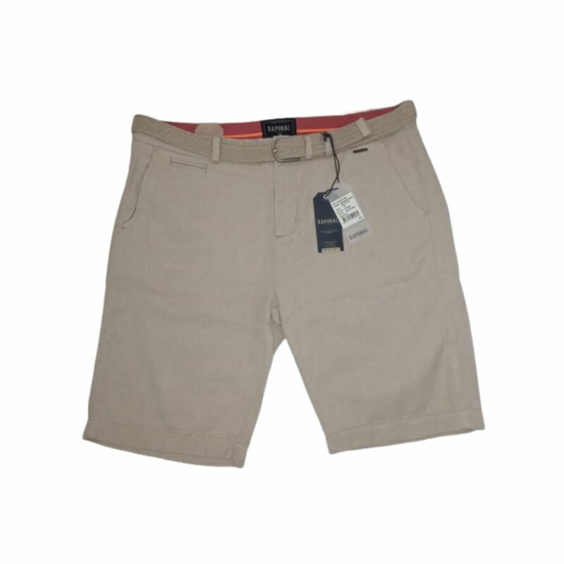 Shorts en coton beige