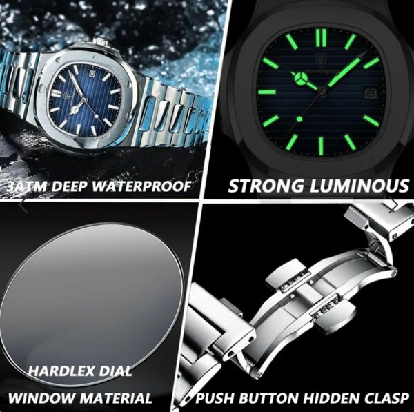 Montre Homme Étanche Acier