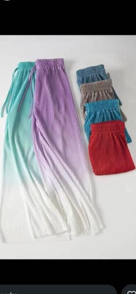 Pantalons larges dégradés