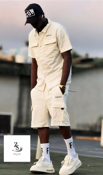 Ensemble Short Beige Homme