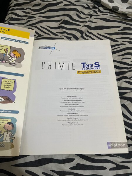 Livre Chimie Term S Nathan