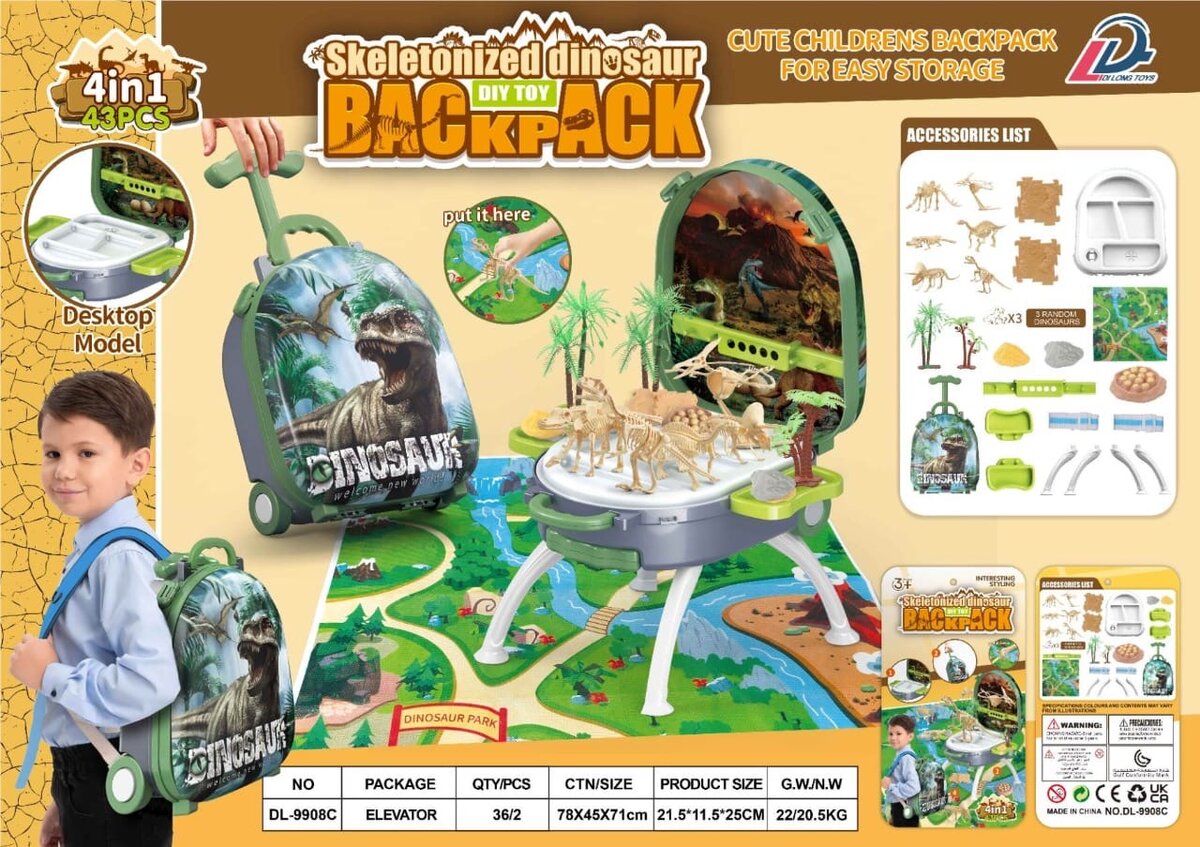 Sac à dos enfant 4 en 1