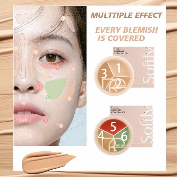 3in1 Cream Concealer And Colour Correction Pot