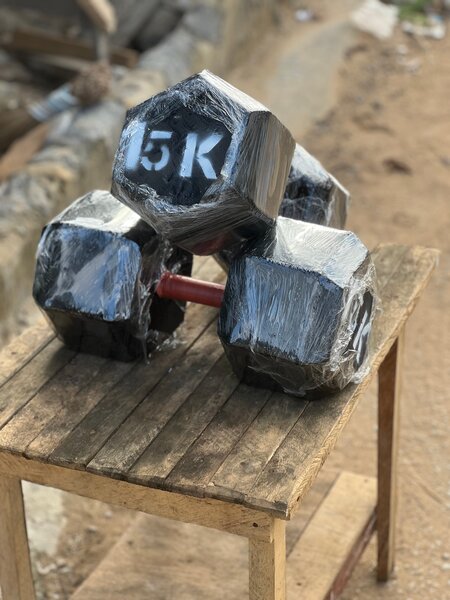 Haltères hexagonaux 15 kg