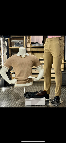 Smart beltless trouser