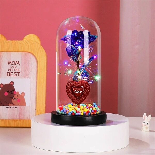 Pot de Fleur coeur lumineuse