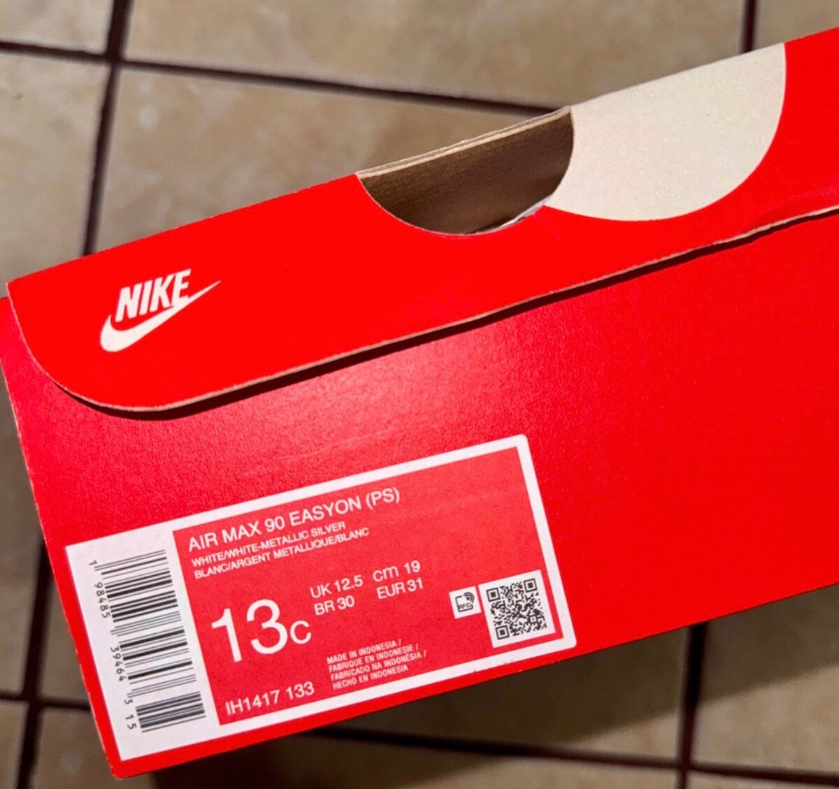 Nike Air Max 90 bébé blanc