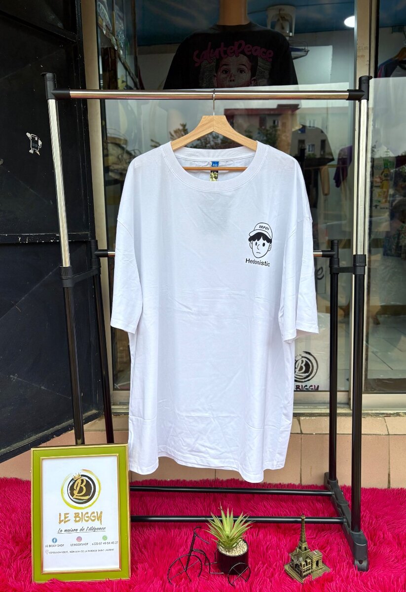 T-shirt oversize blanc