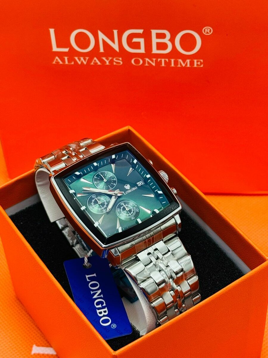 Montre LONGBO pour hommes, chronographe