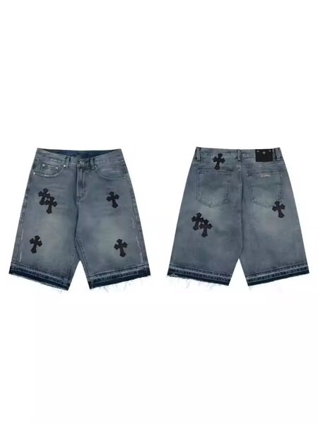 Shorts en denim avec motifs