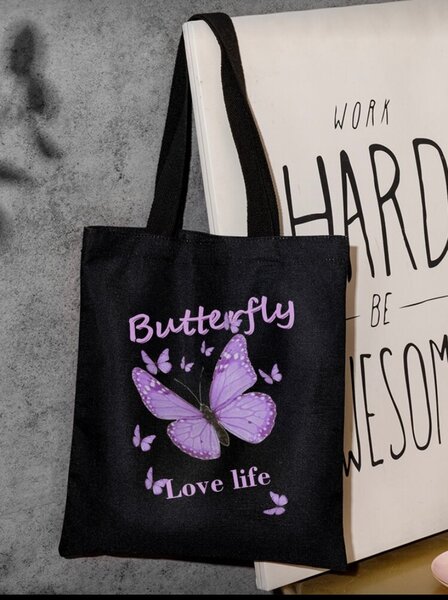 Sac cabas papillon "Love Life"