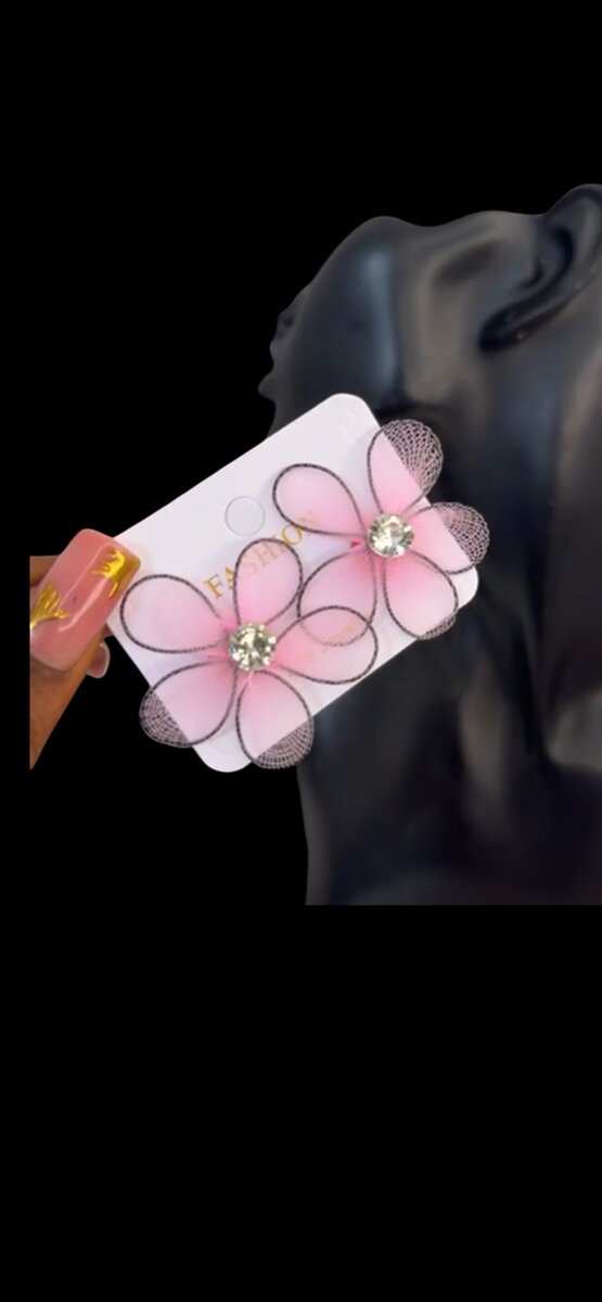 Boucles d'oreilles en fleurs