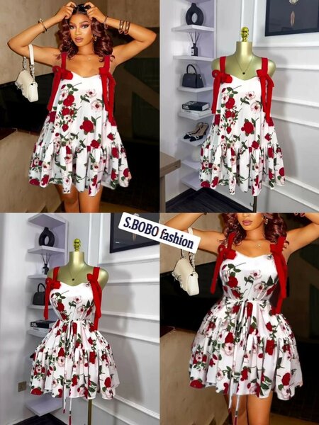 Robe à bretelles florale élégante