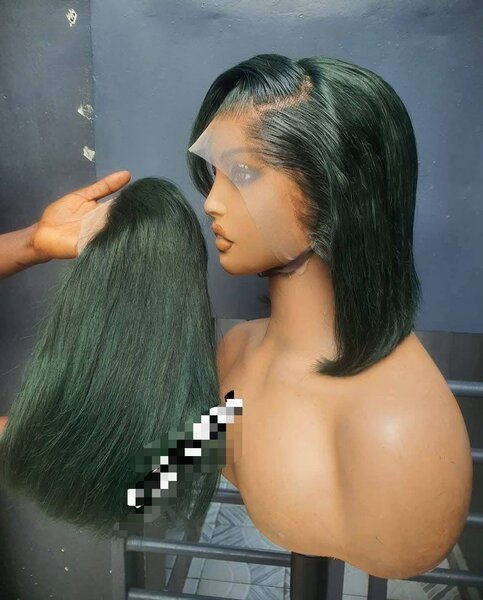 Perruque en Dentelle Verte Naturelle